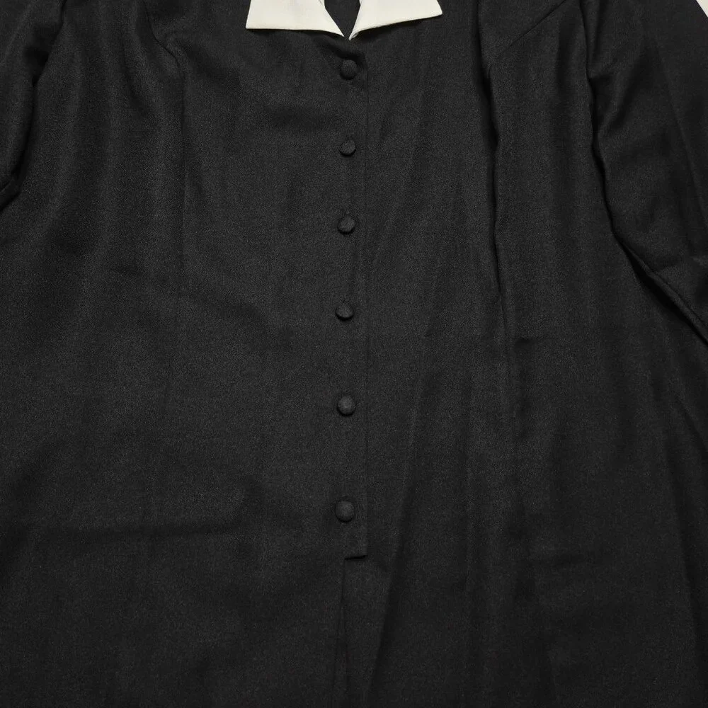 Vintage Intriguing Threads Blazer Womens Plus 3X Black‎ White Jacket Old Money